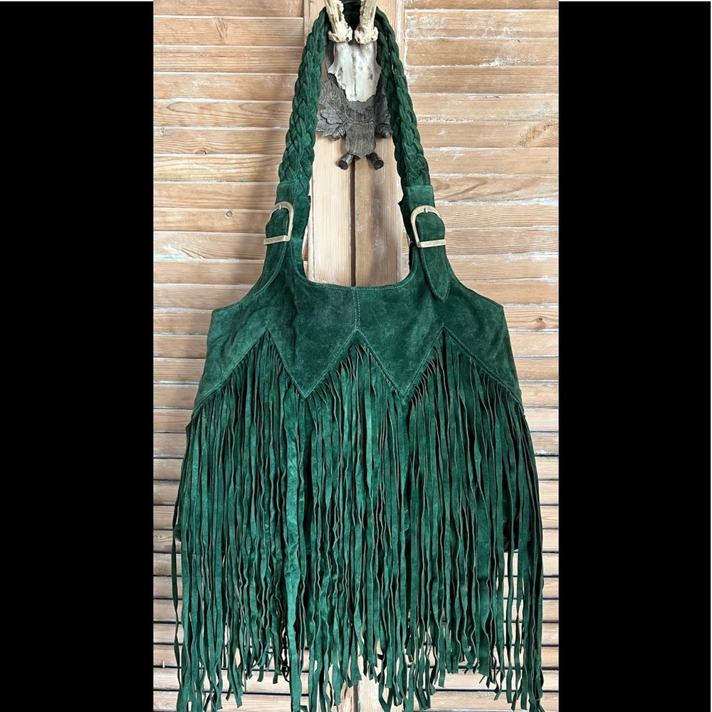 Free People Ember Skye Fringe Suede Hobo Bag